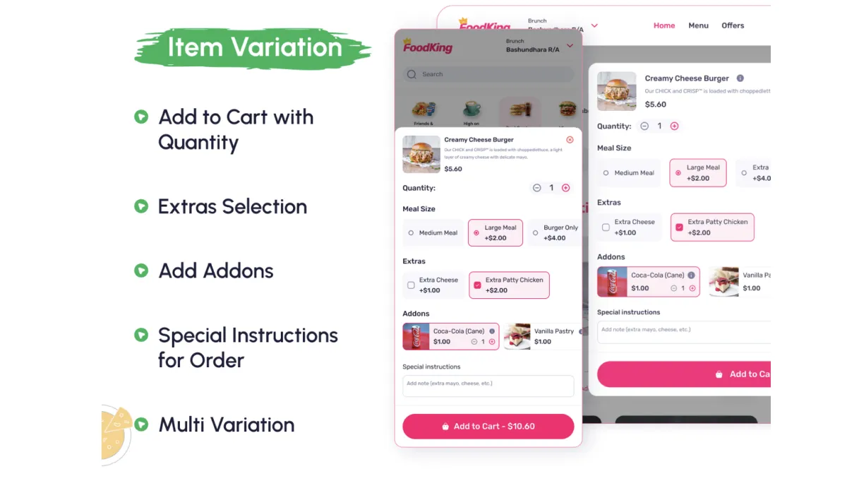 Install FoodKing - Restaurant Food Delivery System with Admin Panel & Delivery Man App